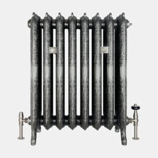 Rococo III 30" cast iron radiator in Satin Polish finish